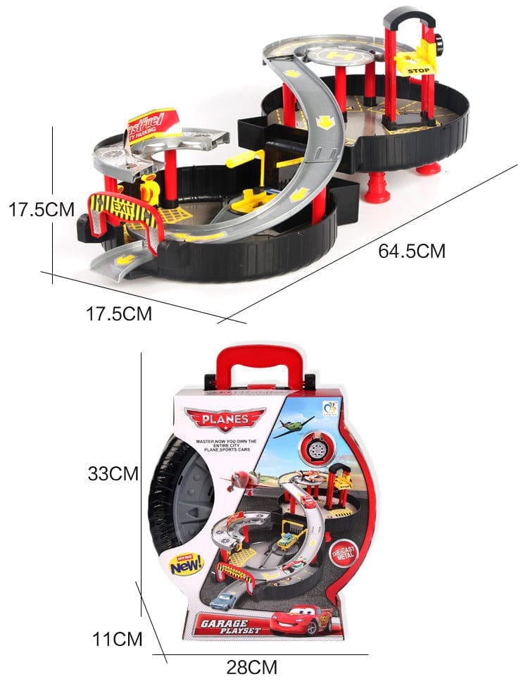 Pista Esportiva Com Maleta - Tema Carros